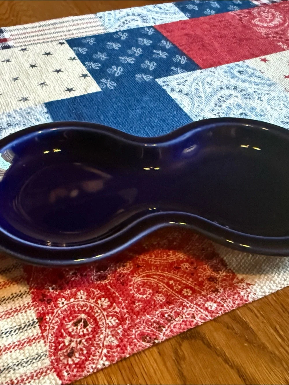 Fiestaware Cream & Sugar Set with Undertray Cobalt Blue